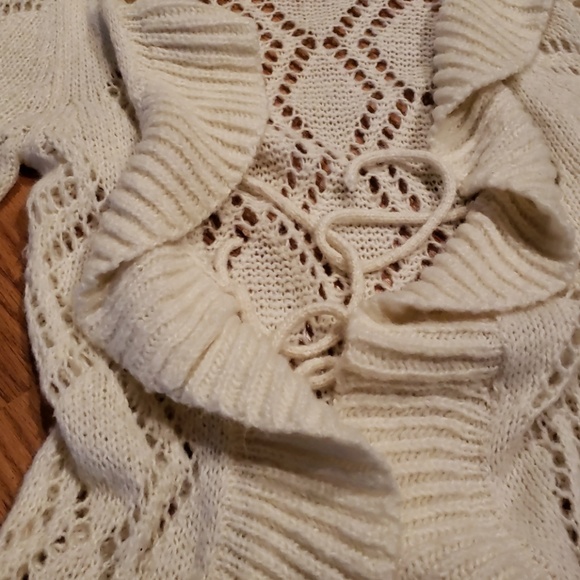 TNG Knit Super Soft Long Sweater with Ties NWT - Picture 6 of 7